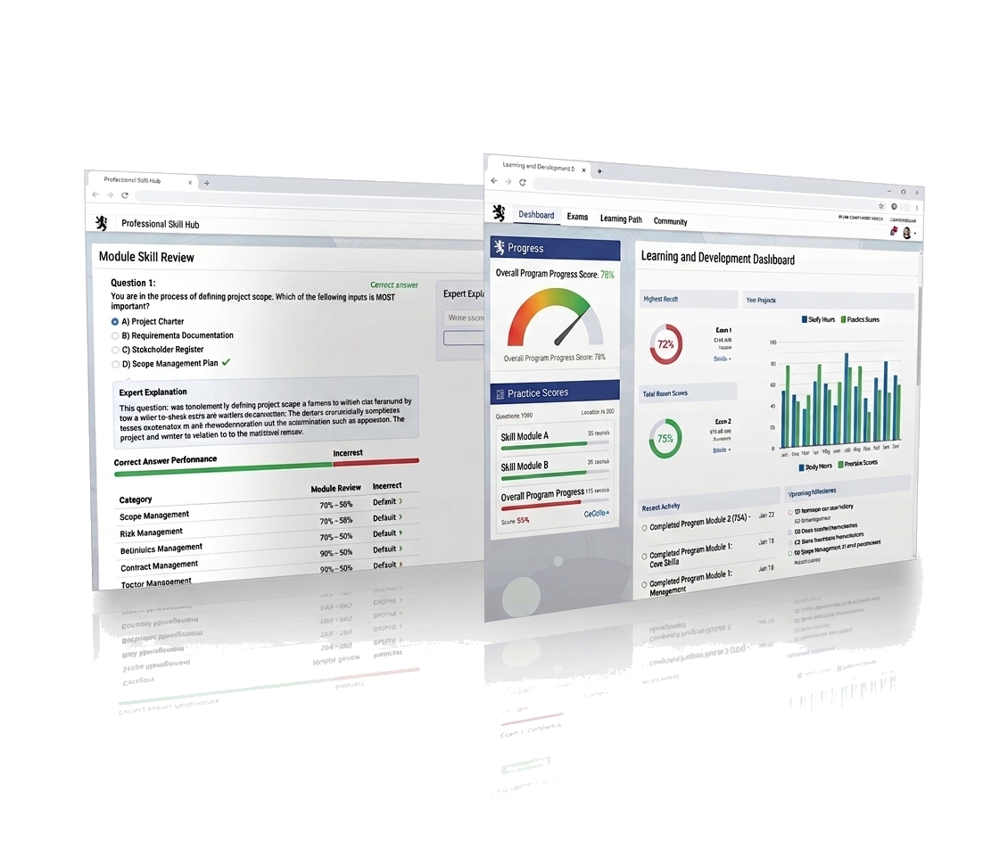 Floral Exam progress dashboard preview