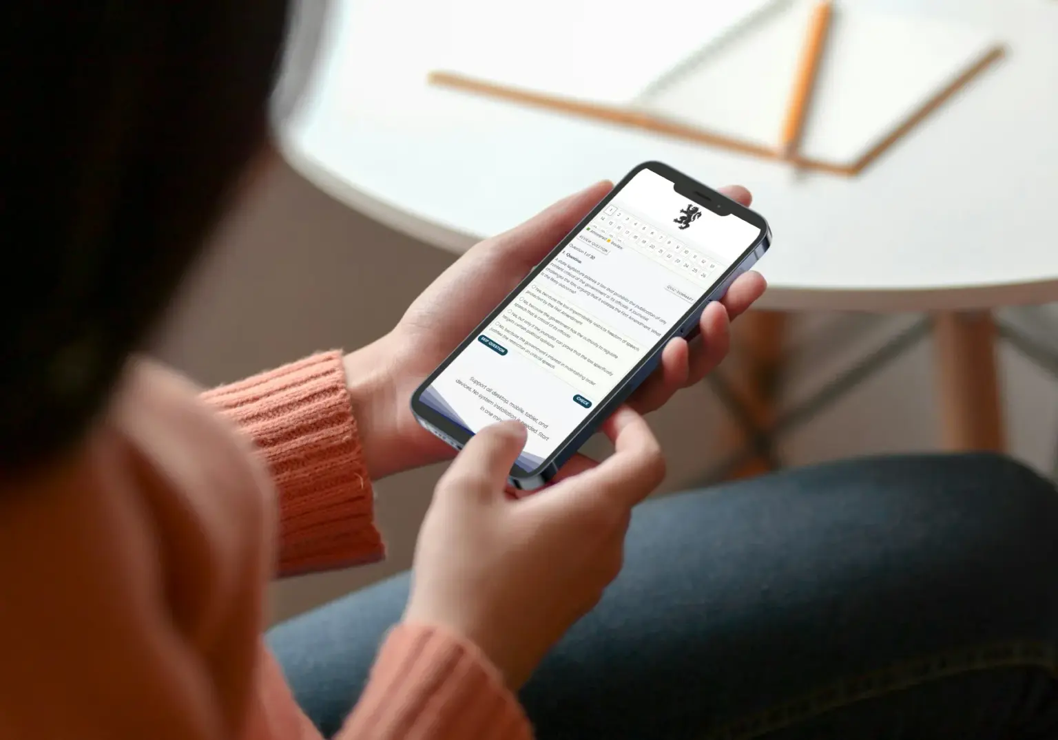 Floral Exam mobile study experience preview